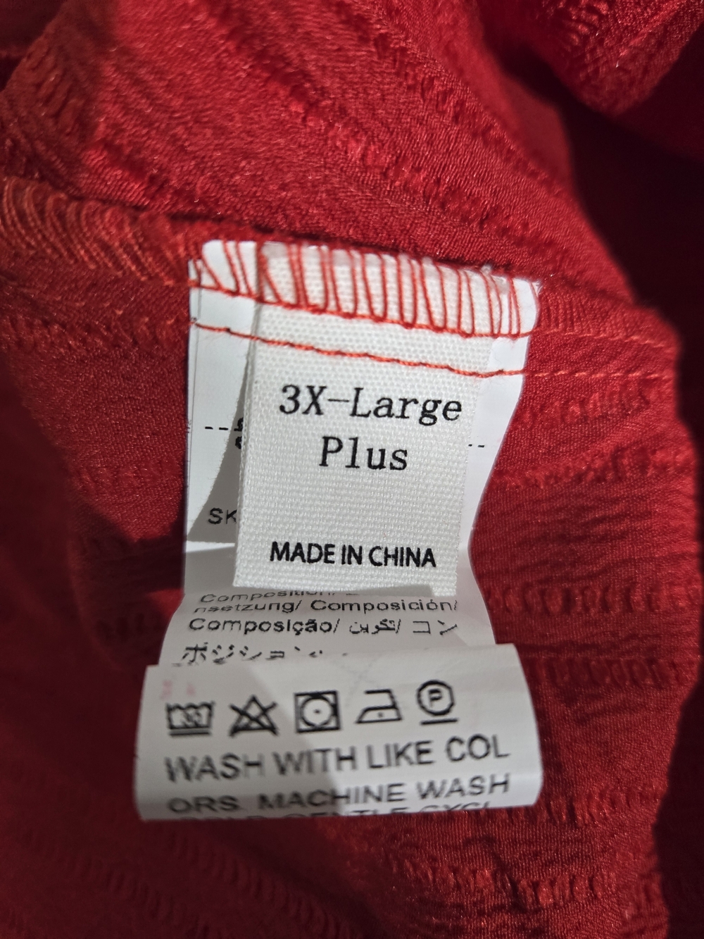 Red Flutter Sleeve V-Neck Wrap Dress - Picture 2 of 5